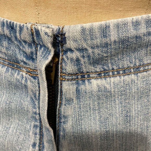 J. Crew Denim Modest Midi Skirt - Blue Size 4 - Picture 6 of 6